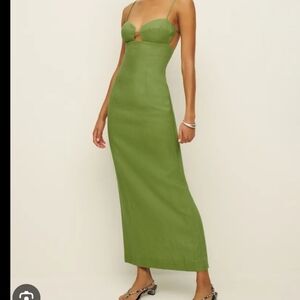 Reformation Malibu Linen Dress Size 12